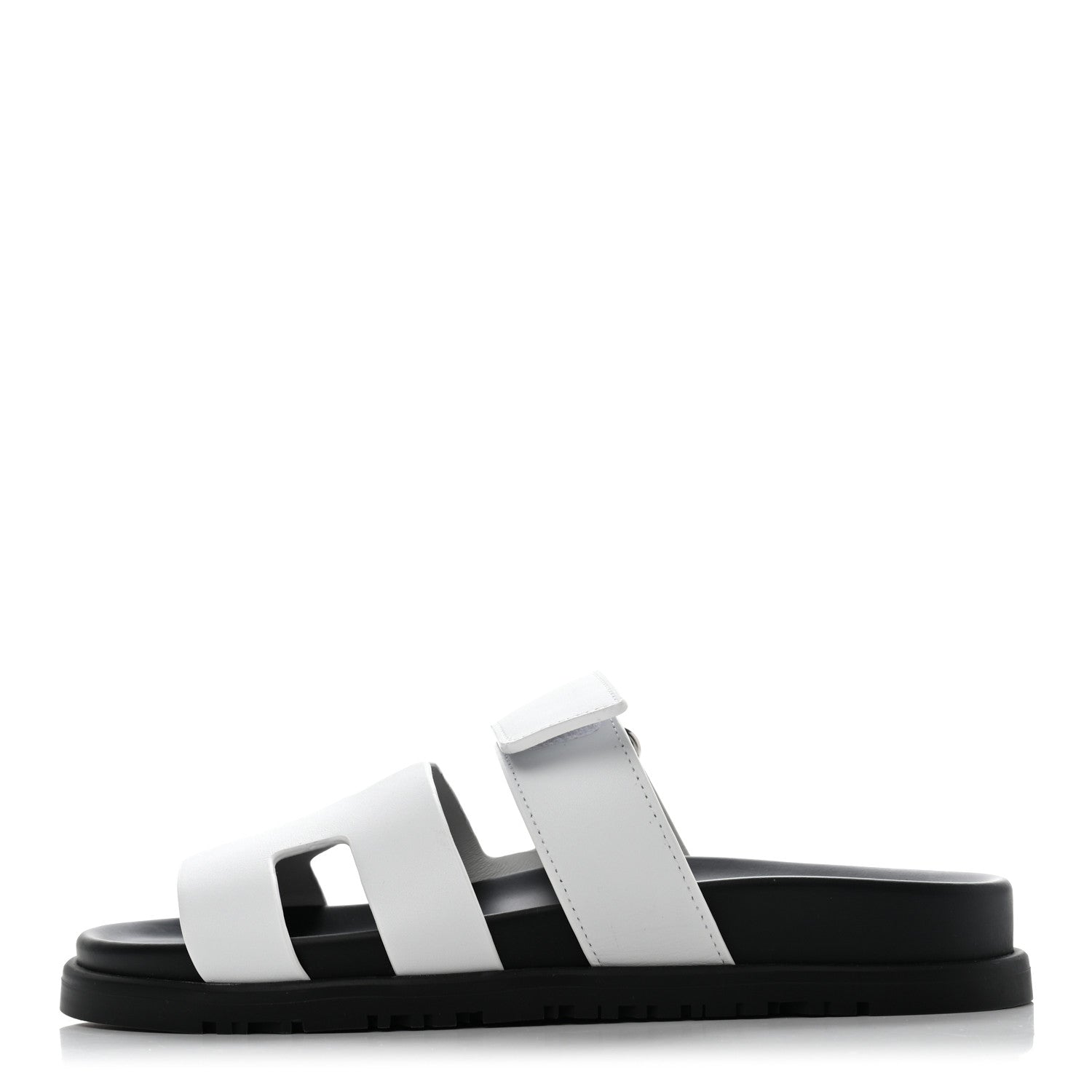 Hermes Calfskin Womens Chypre Sandals 36 White 1 of 13