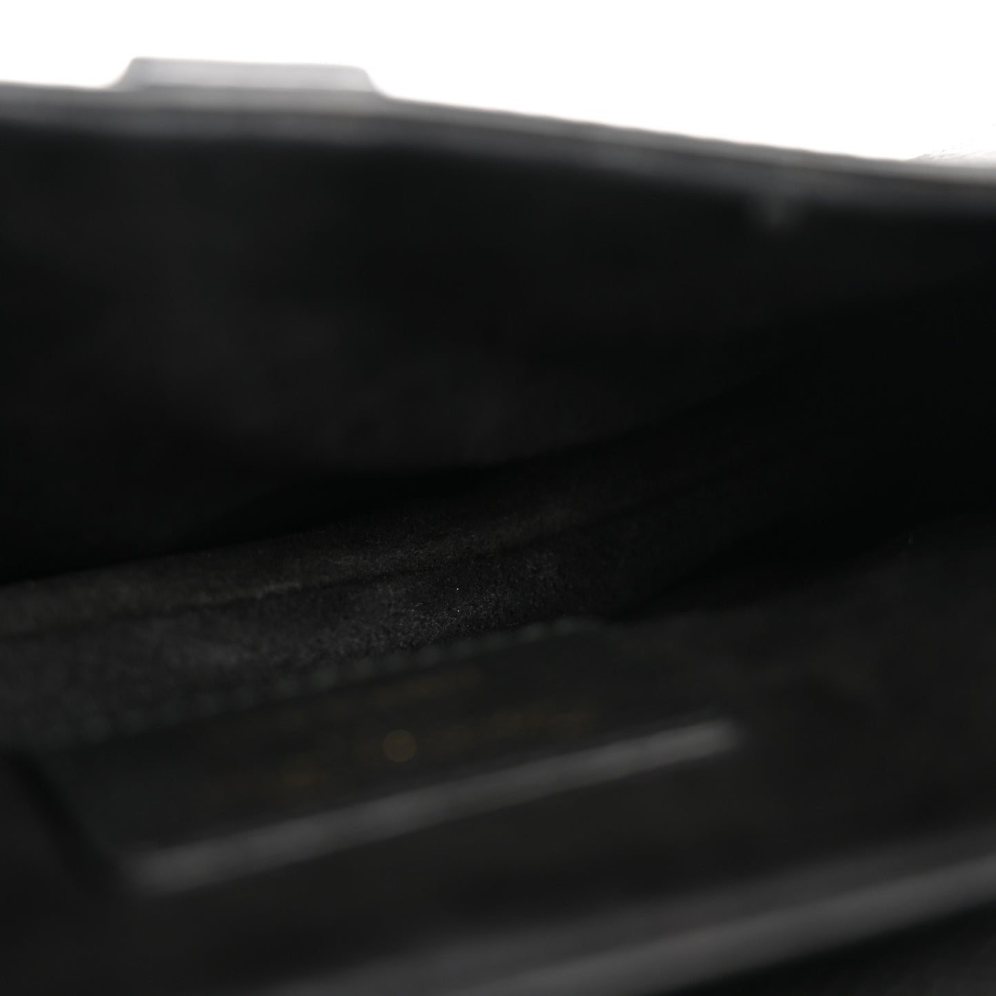 Grained Calfskin Mini Saddle Bag Black