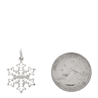 Tiffany Sterling Silver Small Snowflake Charm 2 of 4