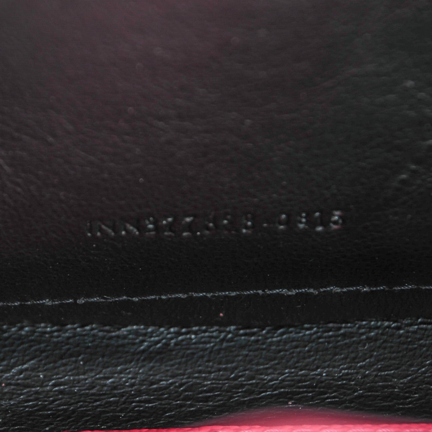 Saint Laurent Grain De Poudre Matelasse Chevron Monogram Chain Wallet Rose Clair 8 of 8