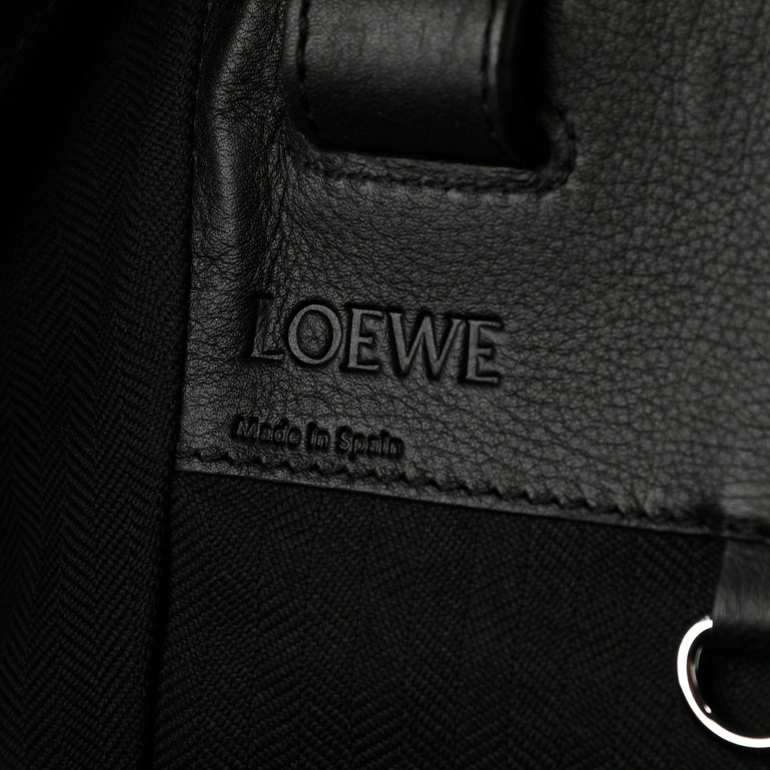 Loewe Wool Calfskin Medium Hammock Shoulder Bag Black Red Tartan 7 of 9