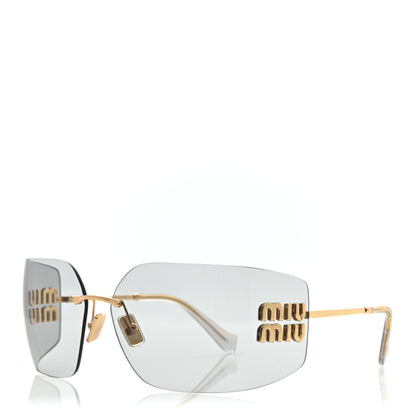 Miu Miu Metal Aube Sunglasses SMU54Y Light Gray 1 of 8