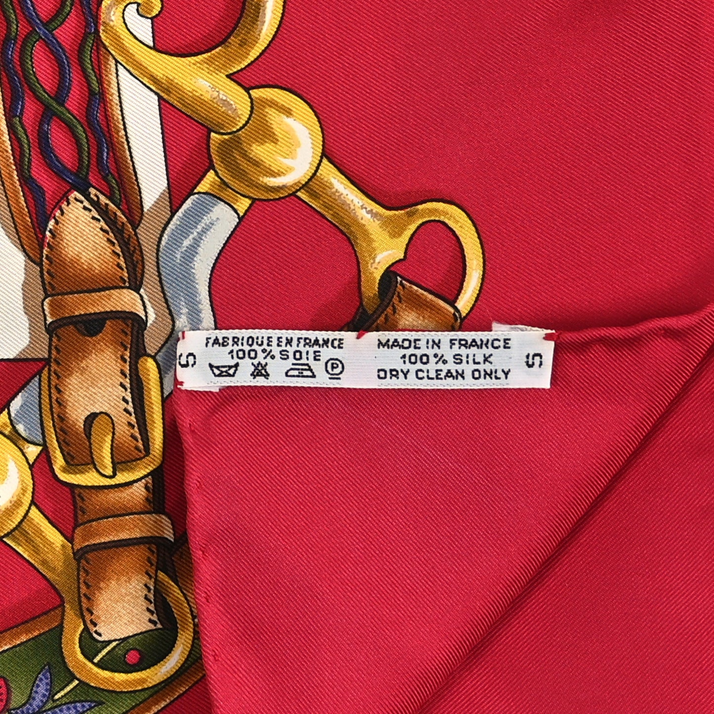 Silk Festival des Amazones Scarf 90 Red Multicolor