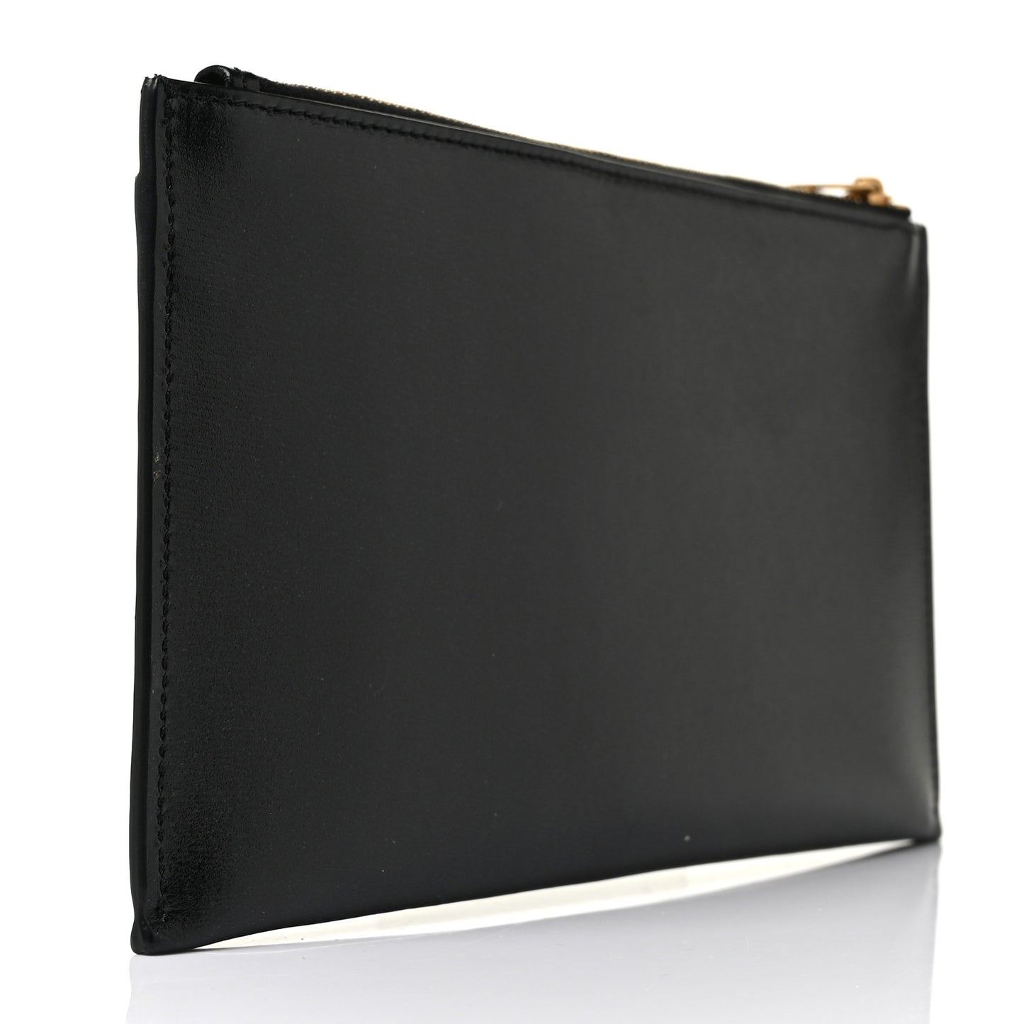 Smooth Calfskin Monogram Bill Pouch Black