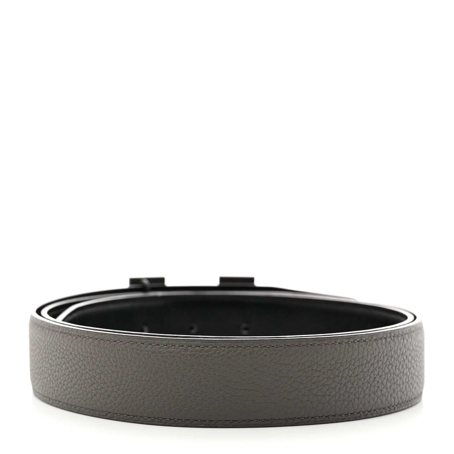 Hermes Box Togo 32mm Matte H Belt 100 Black Etain 2 of 10