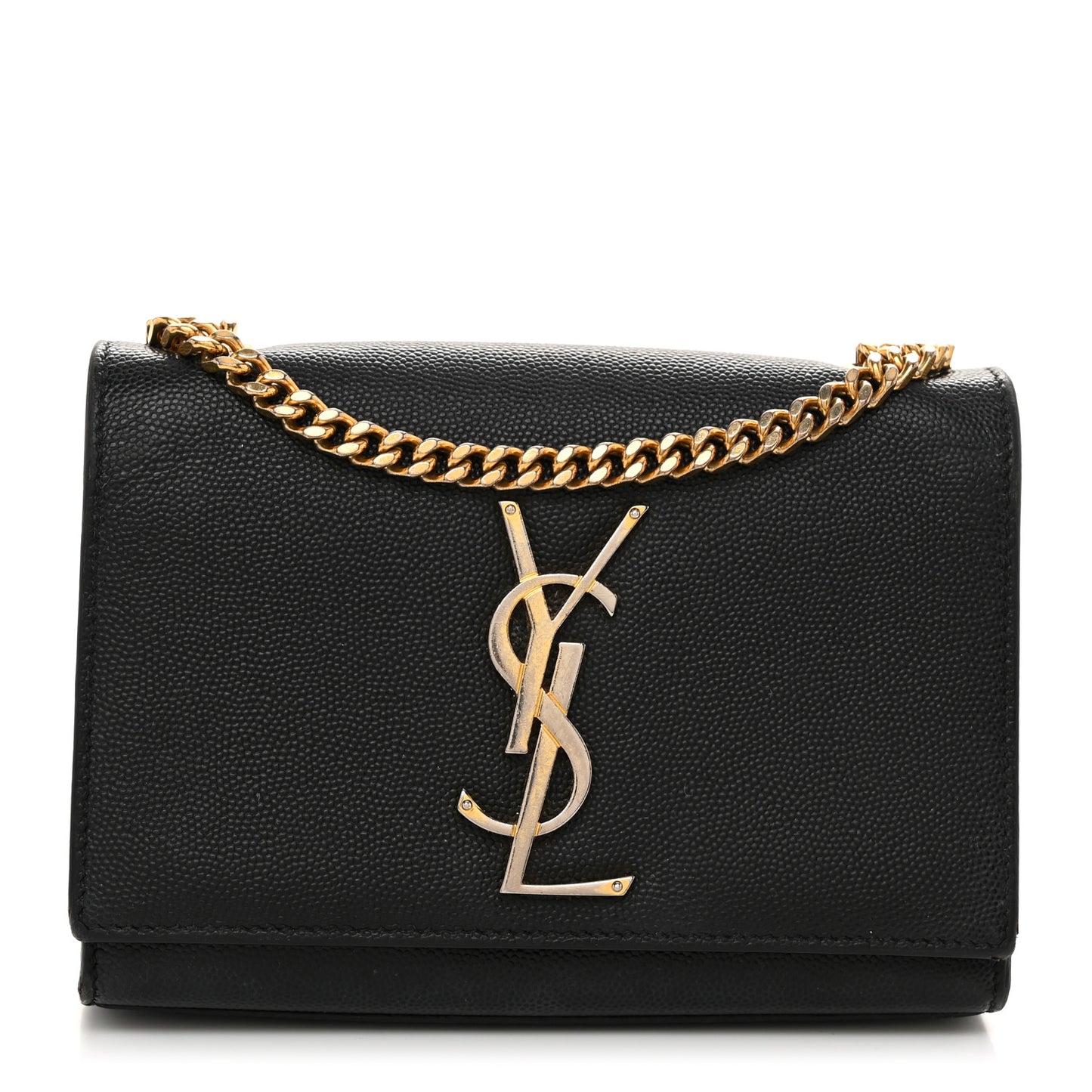 Grain De Poudre Small Monogram Kate Satchel Black