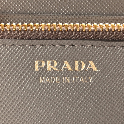 Prada Saffiano Metal Oro Chain Wallet Argilla 7 of 9