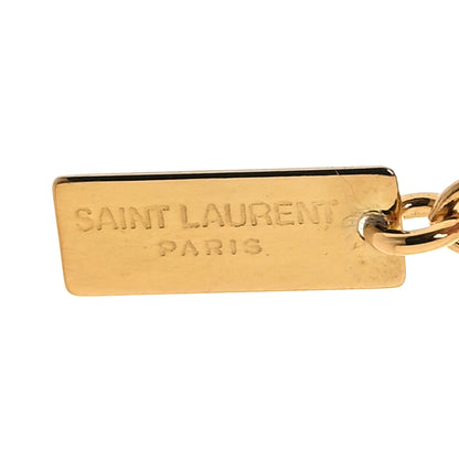 Saint Laurent Brass Monogram Charm Bracelet 4 of 4