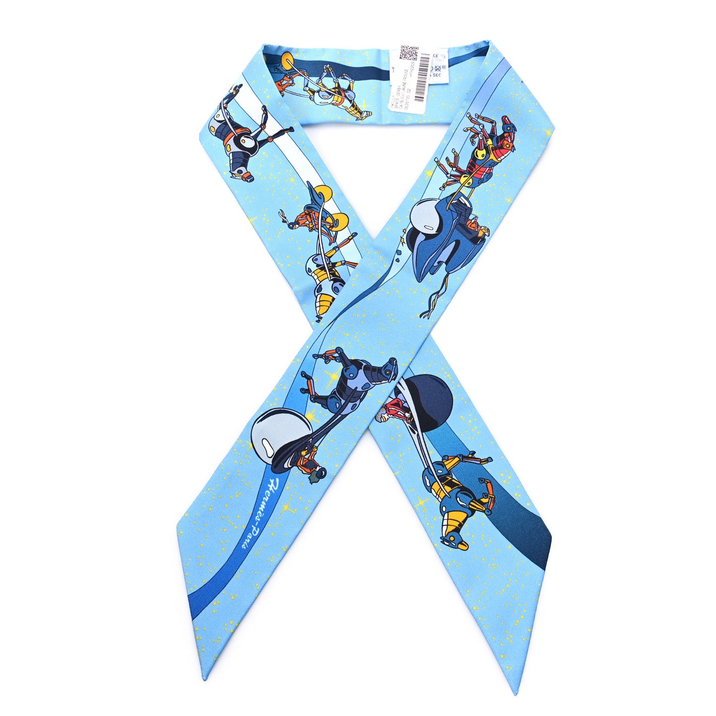 Silk Space Derby Twilly Bleu Jaune Rouge