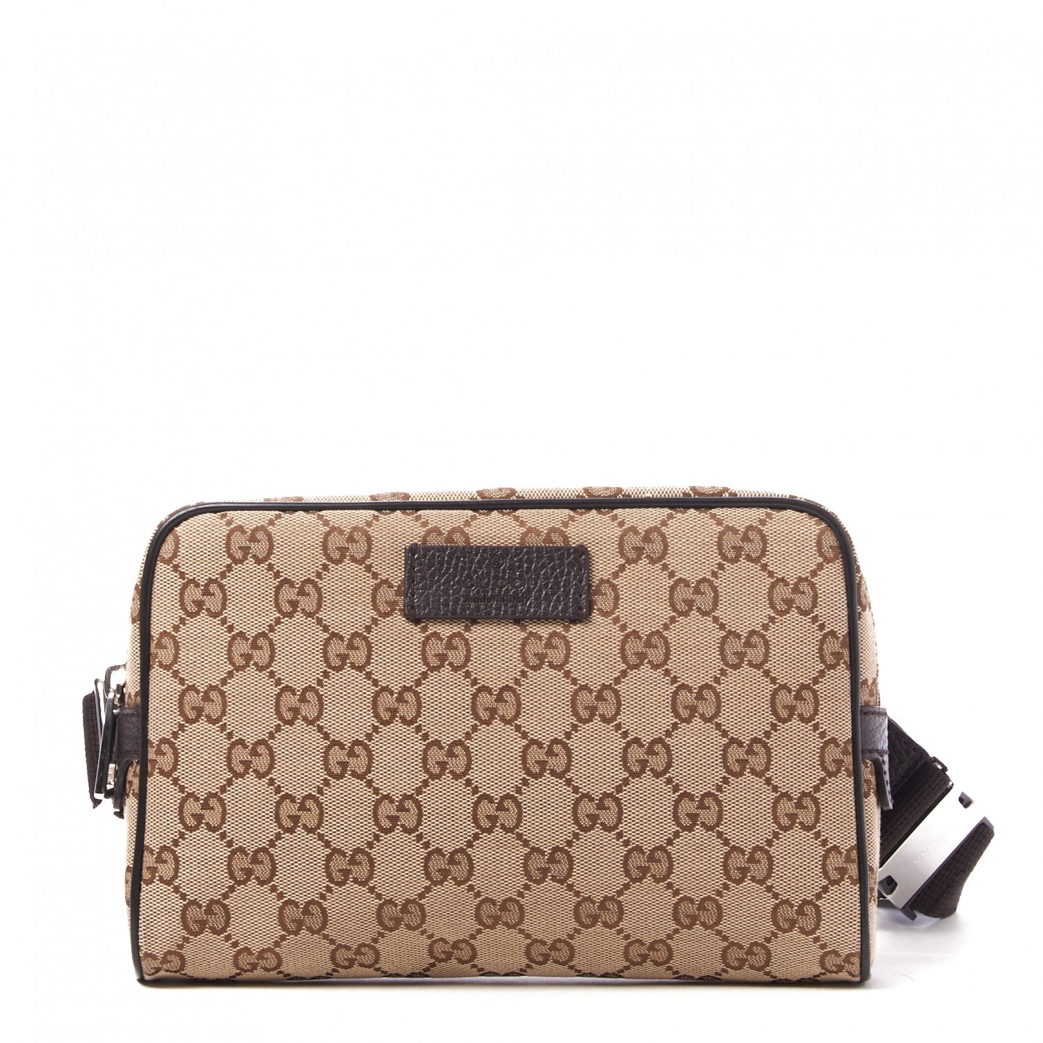 Gucci Monogram Belt Bag Dark Brown 1 of 8