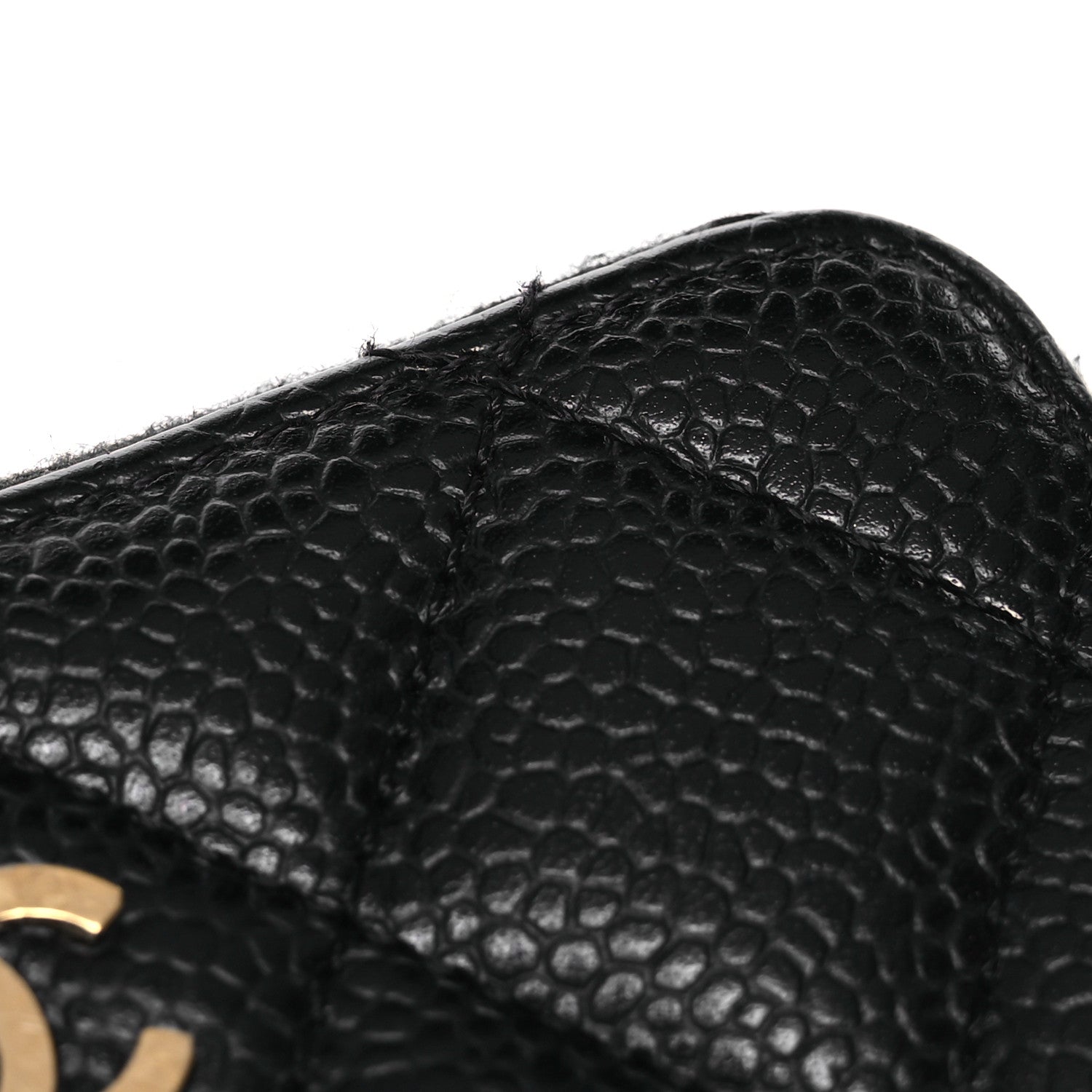 Chanel Caviar Quilted Classic Zipped Coin Purse Black 10 of 13