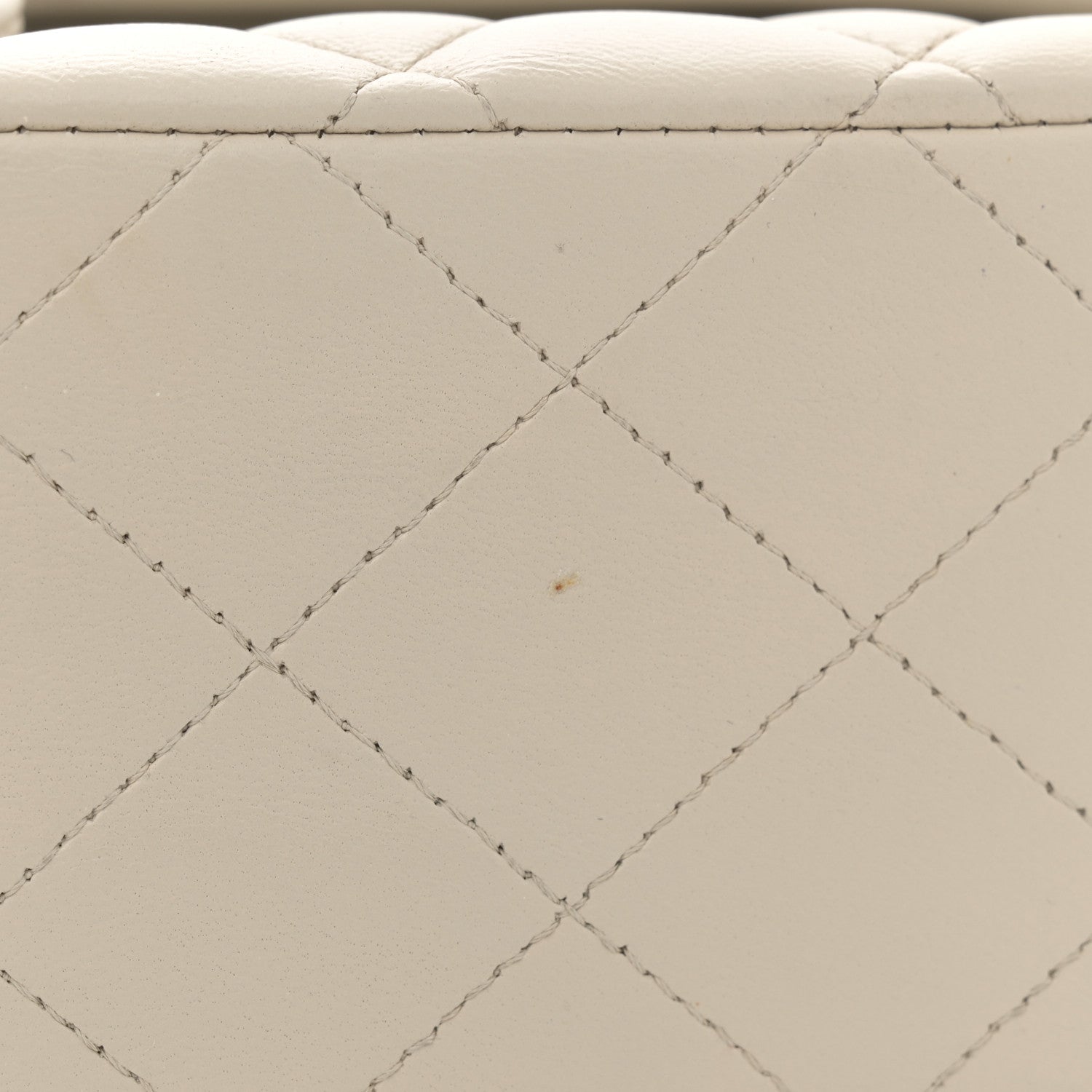 Chanel Lambskin Quilted Medium Double Flap Light Grey 13 of 13