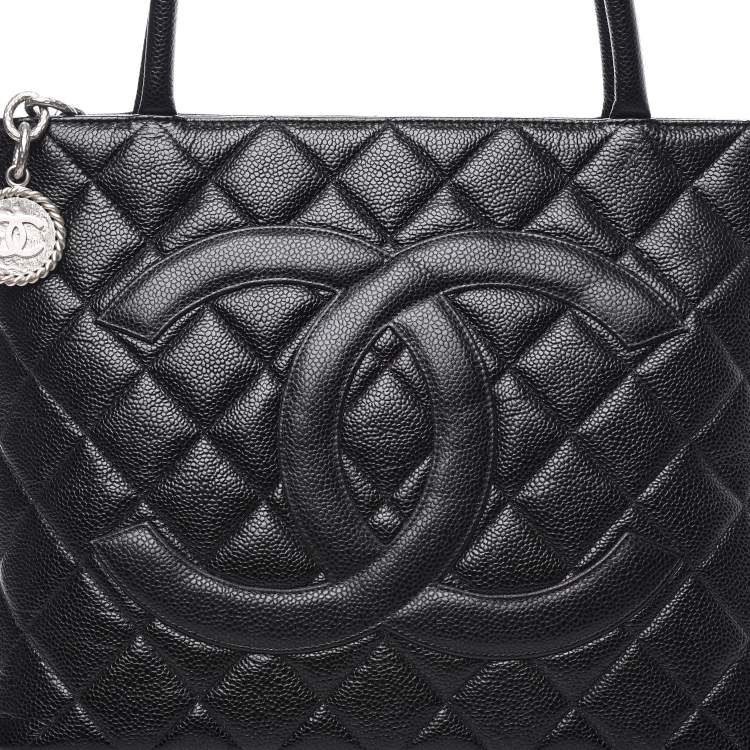 Chanel Caviar Quilted Medallion Tote Black 9 of 10