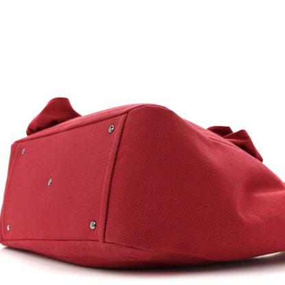 Valentino Garavani Canvas Atelier 02 Bow Edition Small Tote Bag Red 10 of 13