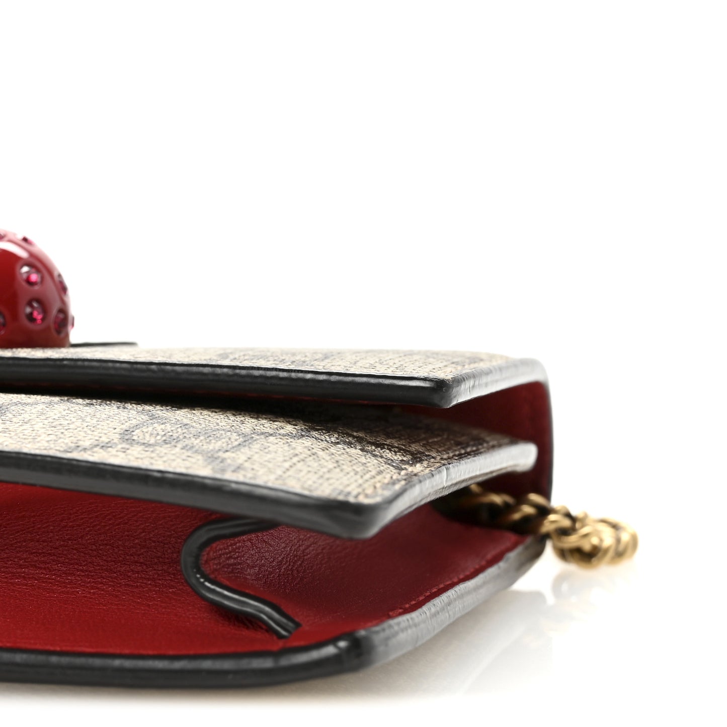 GG Supreme Monogram Mini Cherry Chain Bag