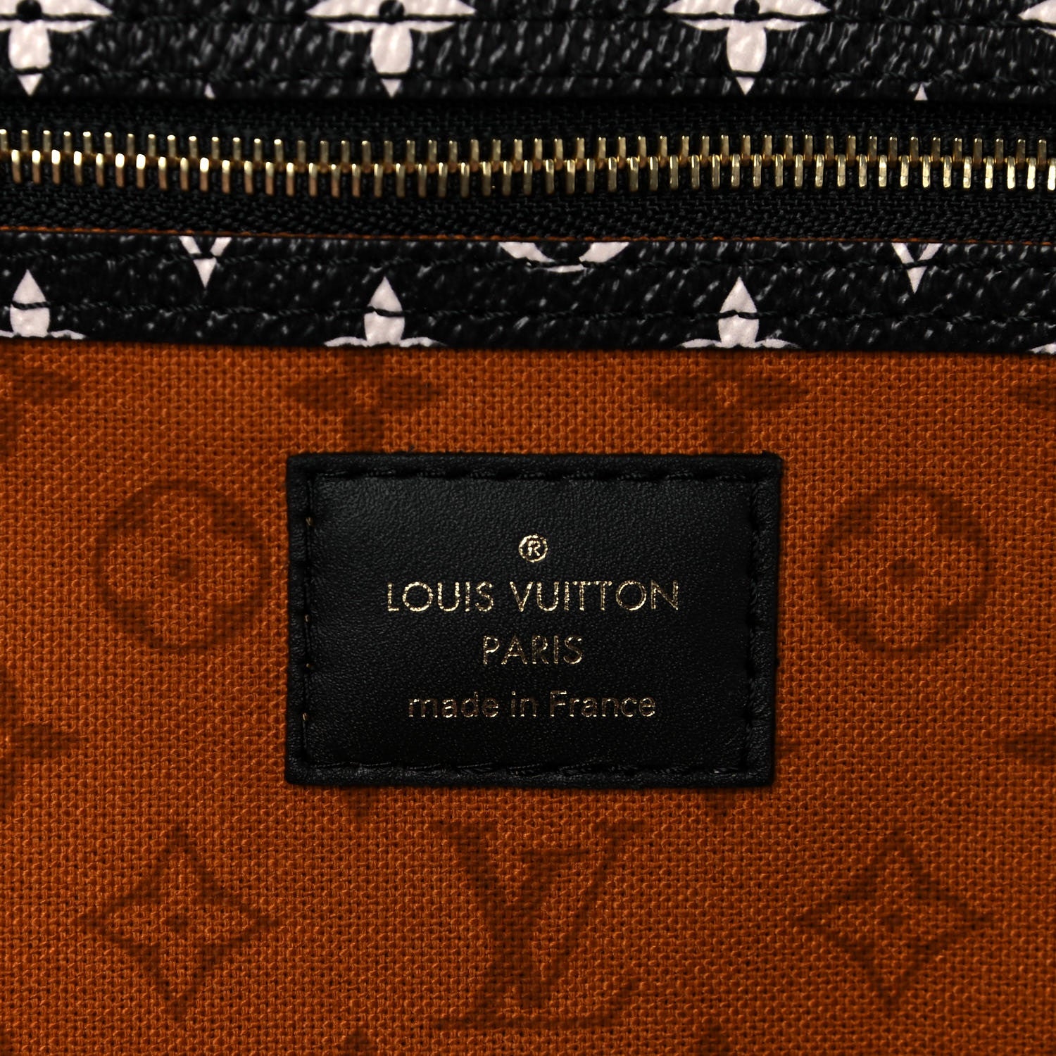 Louis Vuitton Monogram Giant Crafty Keepall Bandouliere 45 Creme Caramel Black 6 of 11