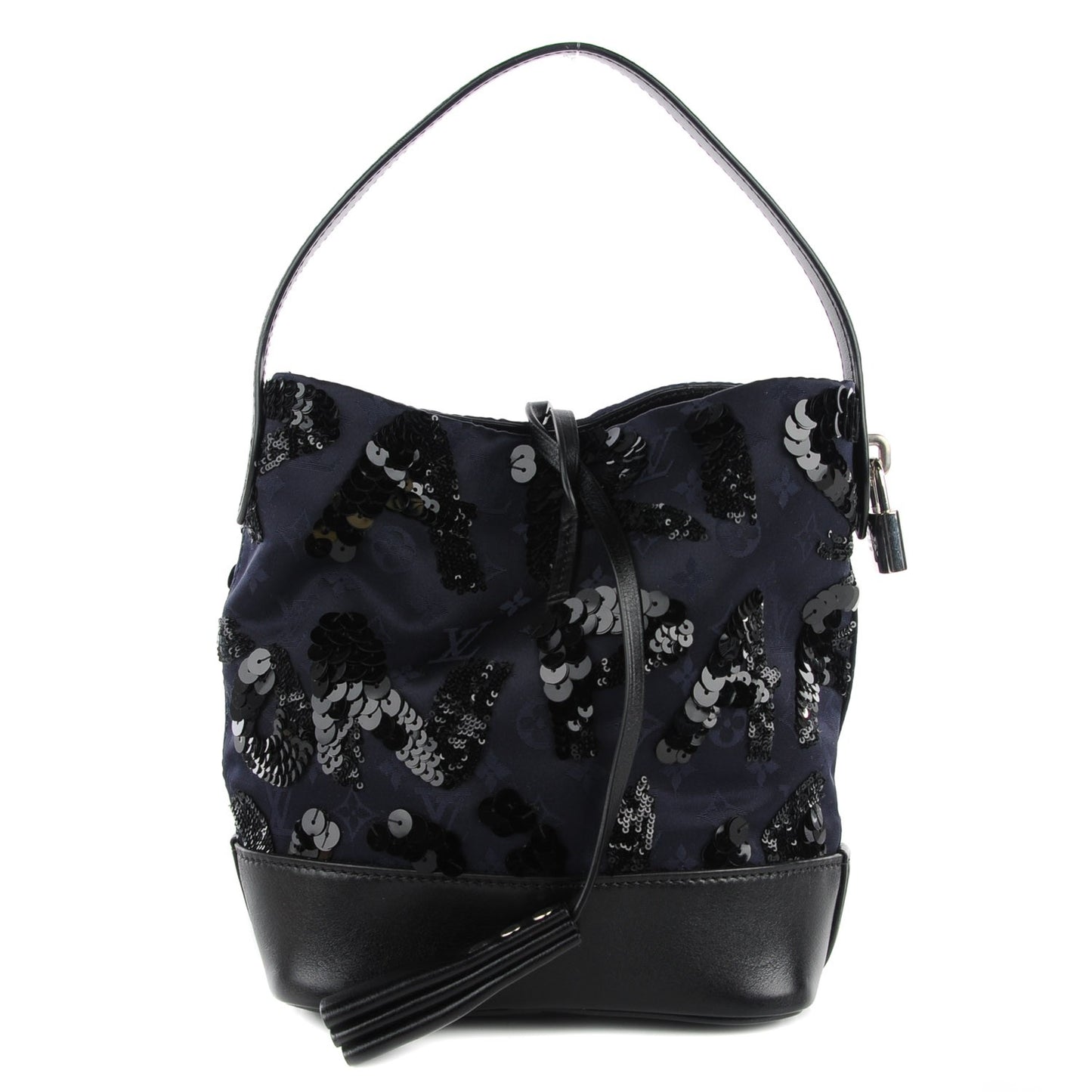 Monogram Jacquard Sequin NN14 Spotlight PM Navy