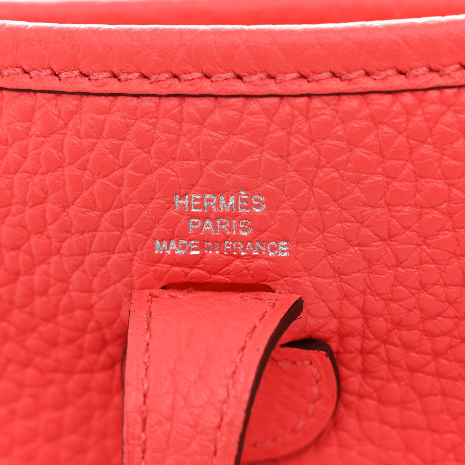 Hermes Taurillon Clemence Zigzag Sangle Evelyne TPM Rose Texas 6 of 10