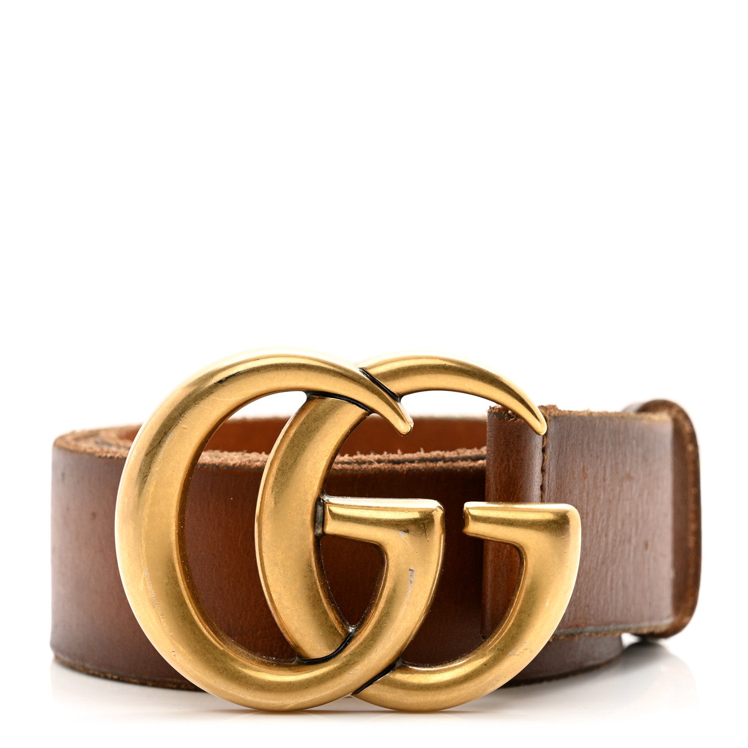 Gucci Faded Calfskin Double G 40mm Belt 90/36 Cuir 1 of 4
