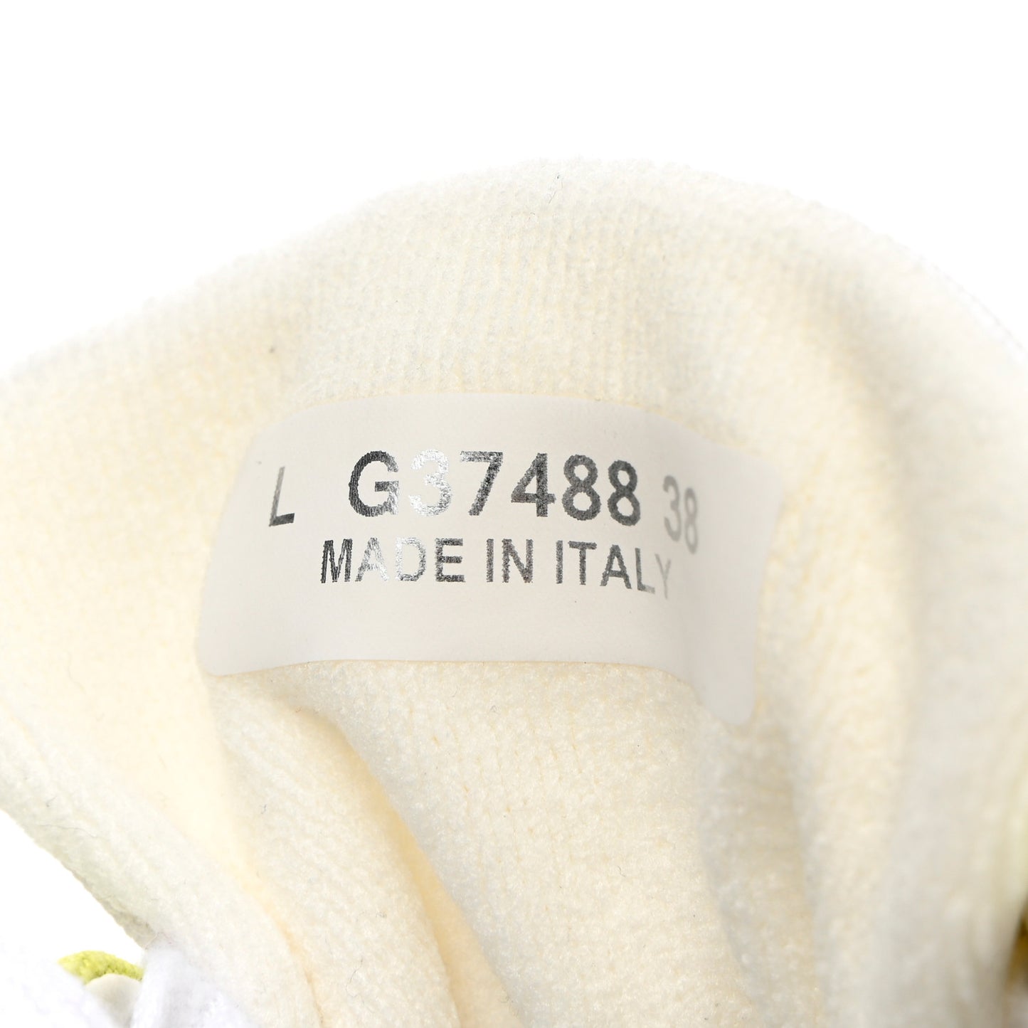 Fabric Womens Logo Sneakers 38 Green