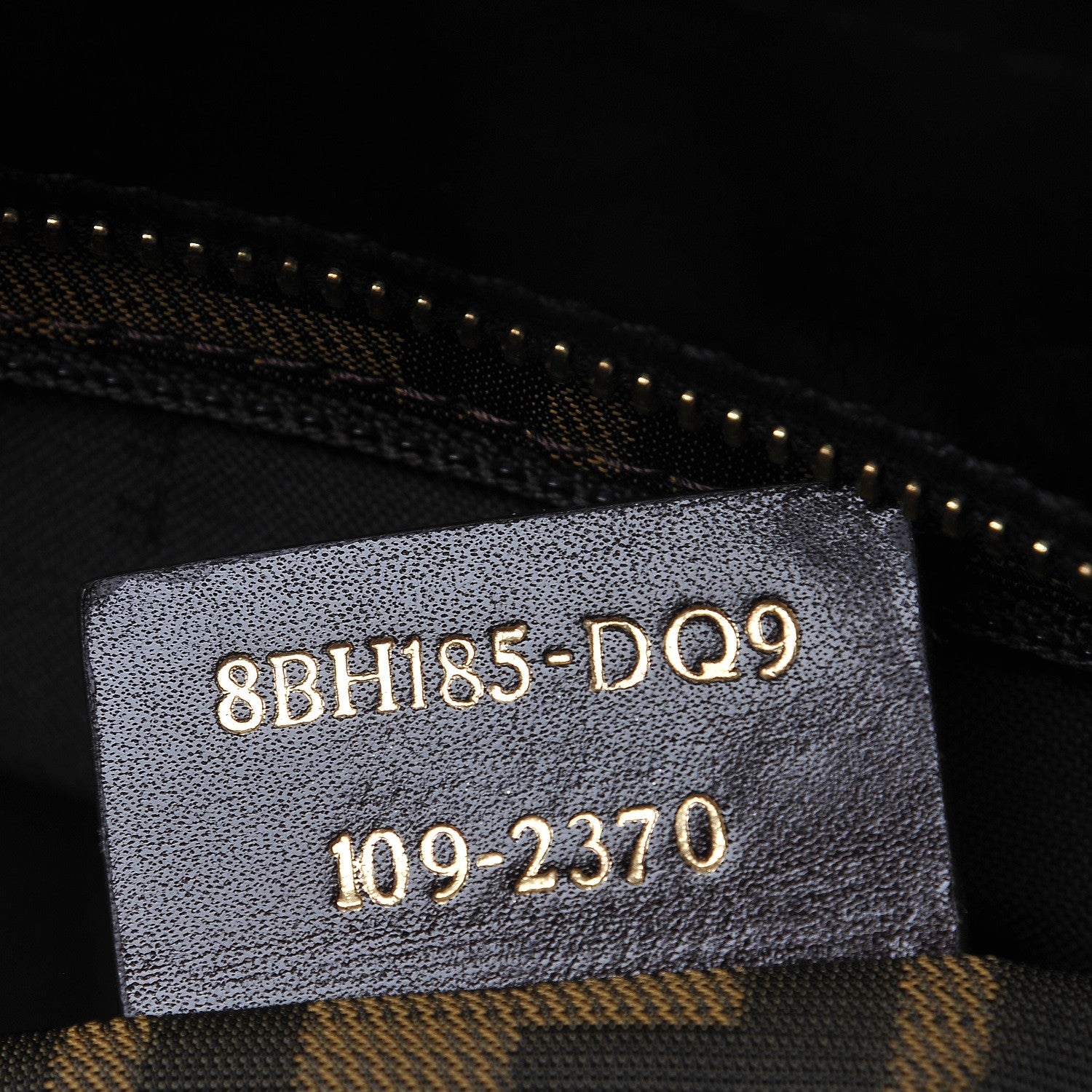 Fendi Calfskin Ruffle Roll Tote Black 7 of 7
