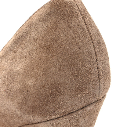 Christian Louboutin Suede Pigalle Follies 100 Pumps 36 Fennec 8 of 8