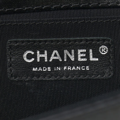 Chanel Lambskin Quilted Medium Boy Flap Black Beige 5 of 11