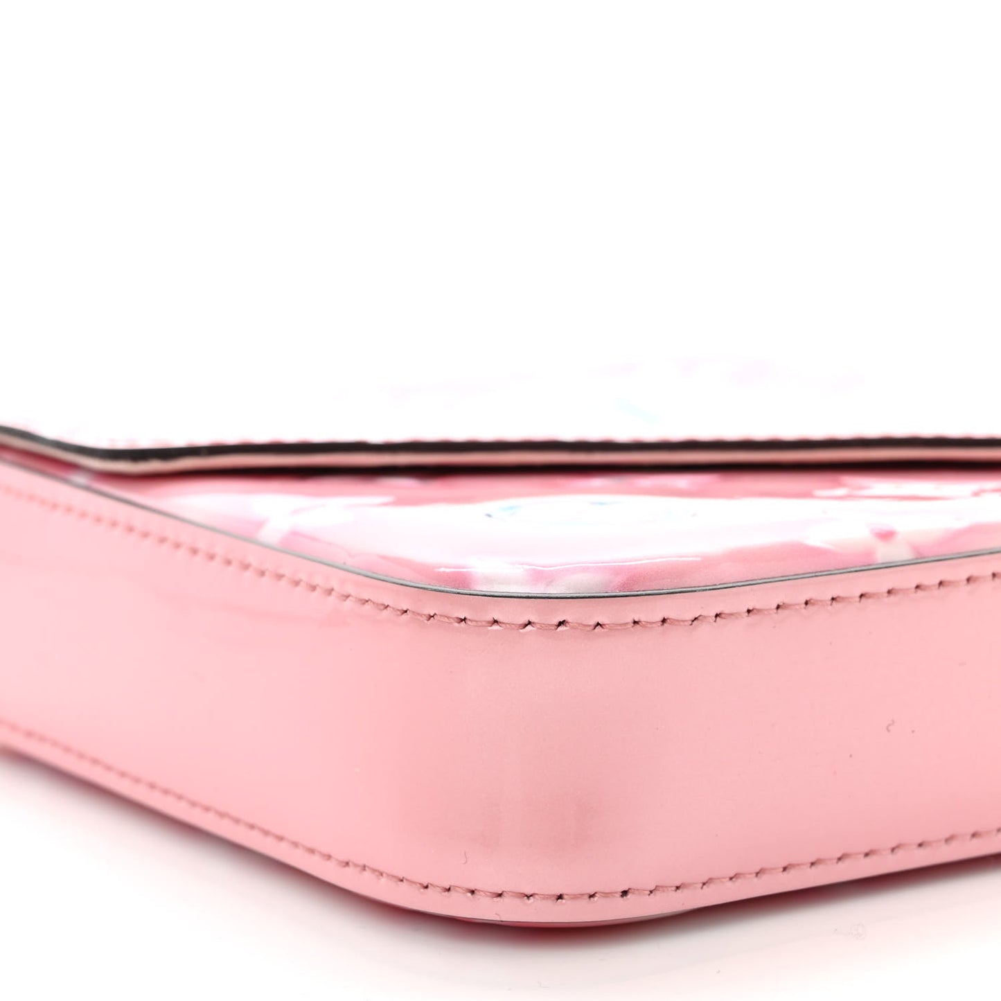 Vernis Valentine Felicie Pochette Chain Wallet Light Pink Neon