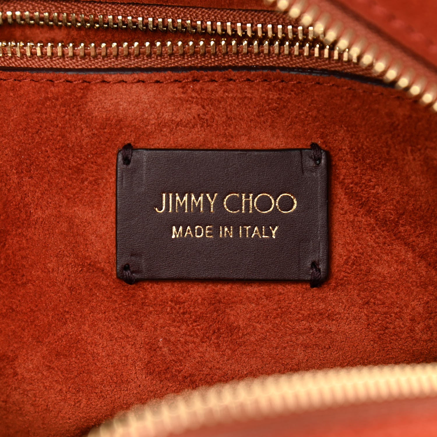 Jimmy Choo Suede Small Varenne Bowling Bag Brown 5 of 9