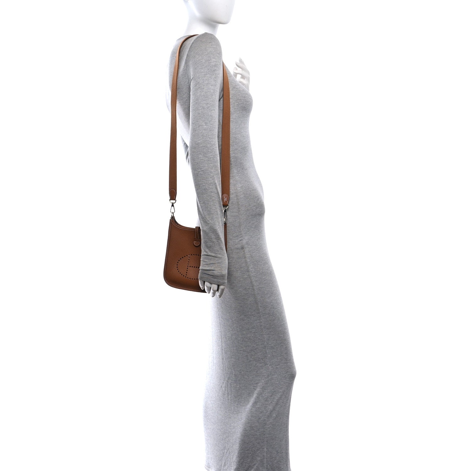 Hermes Taurillon Clemence Evelyne TPM Gold 2 of 10