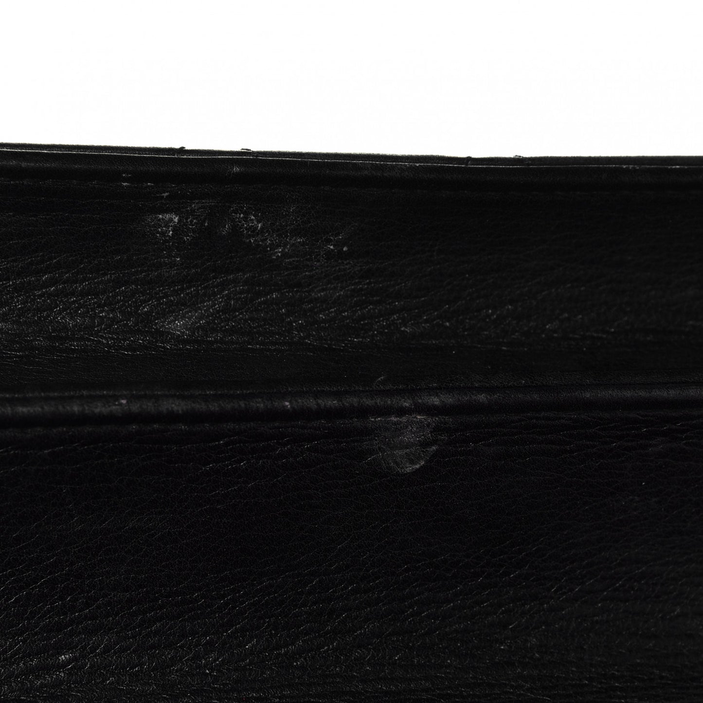 Lambskin Quilted Briefcase Laptop Bag Black