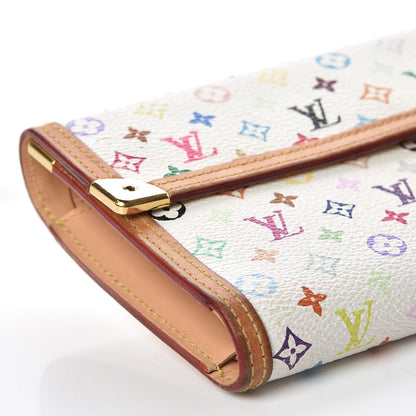 Louis Vuitton Monogram Multicolor Porte Tresor International Wallet White 10 of 13