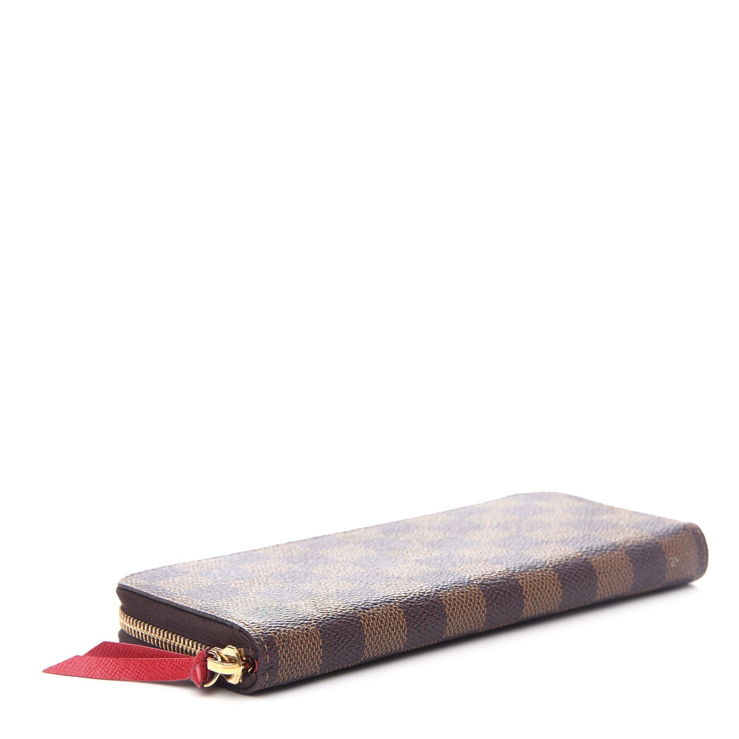 Damier Ebene Clemence Wallet Cherry