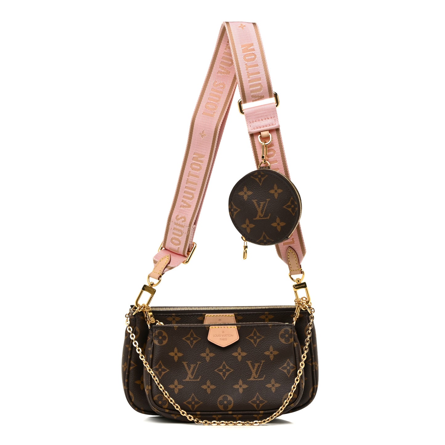 Monogram Multi Pochette Accessories Rose Clair