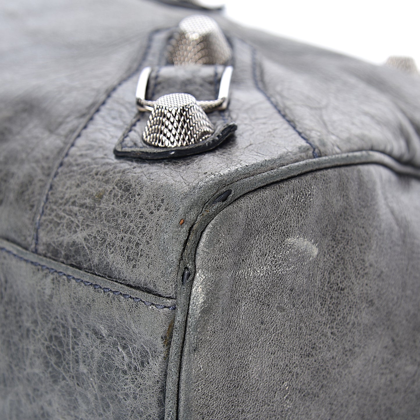 Agneau Giant 21 Silver Hardware Mid Day Grey