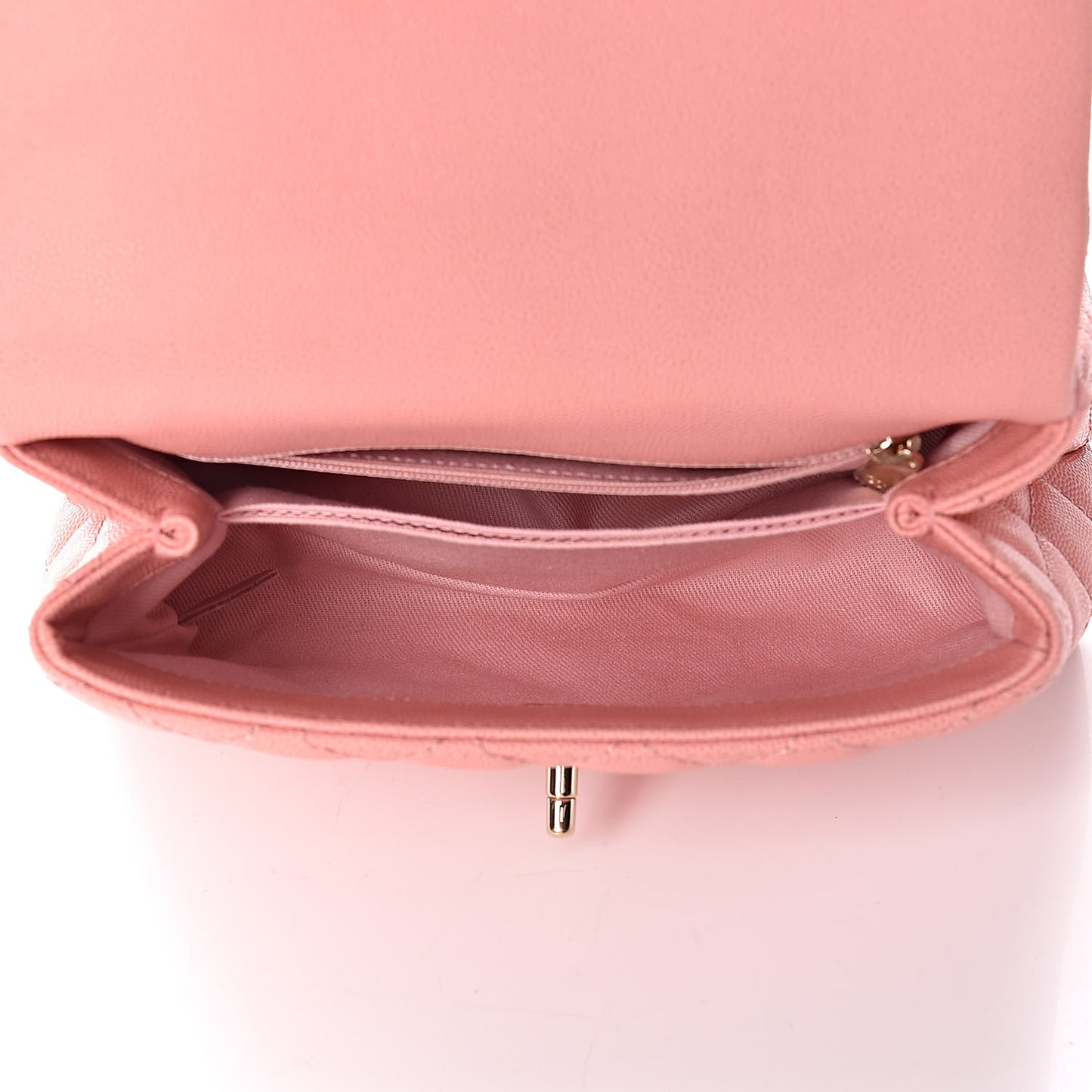 Caviar Quilted Mini Coco Handle Flap Pink