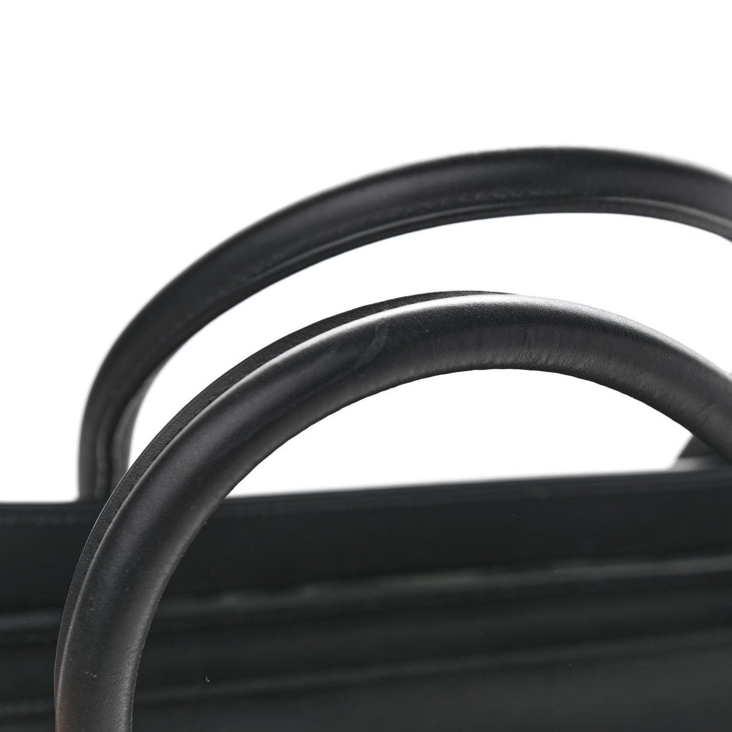 Smooth Calfskin Striped Canvas Micro Luggage