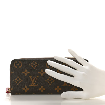 Louis Vuitton Monogram Clemence Wallet Fuchsia 2 of 9