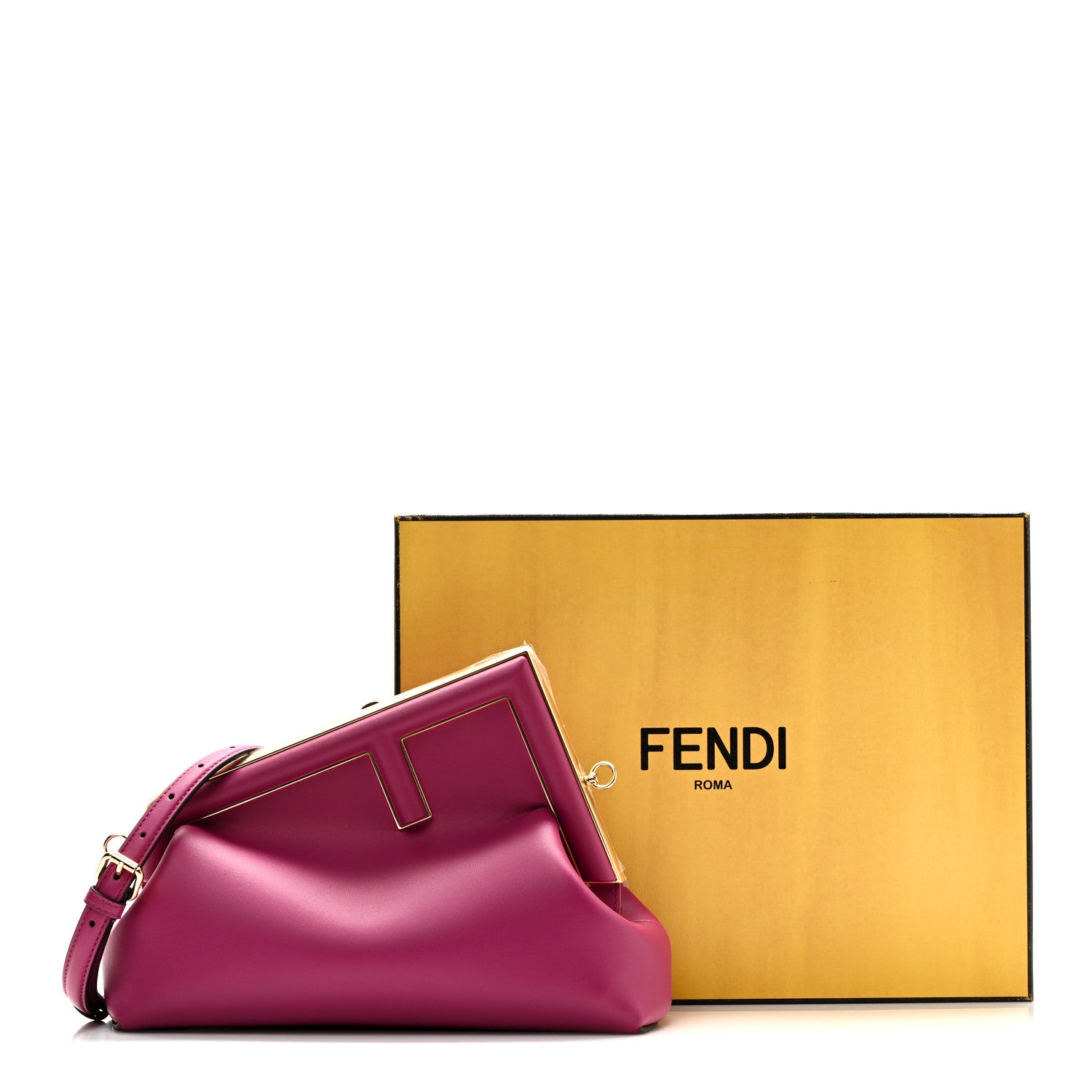Fendi Shiny Nappa Midi Fendi First Ciclamino Pilar 1785654