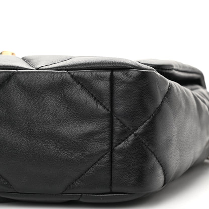 Chanel Goatskin Quilted Medium Chanel 19 Flap Black 10 of 10