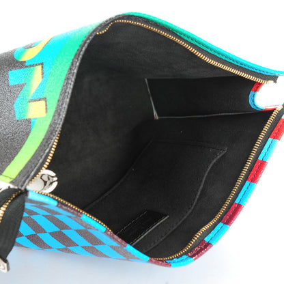 Louis Vuitton Damier Race Toiletry Pouch 26 Blue Vert 7 of 7