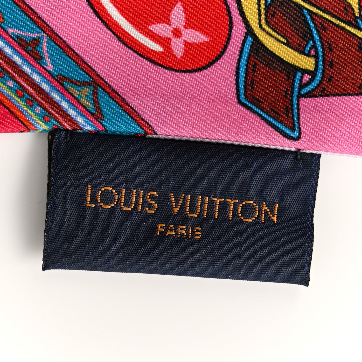 Louis Vuitton Silk Monogram Romance BB Bandeau Rose 3 of 3