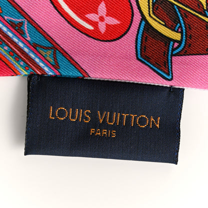 Louis Vuitton Silk Monogram Romance BB Bandeau Rose 3 of 3