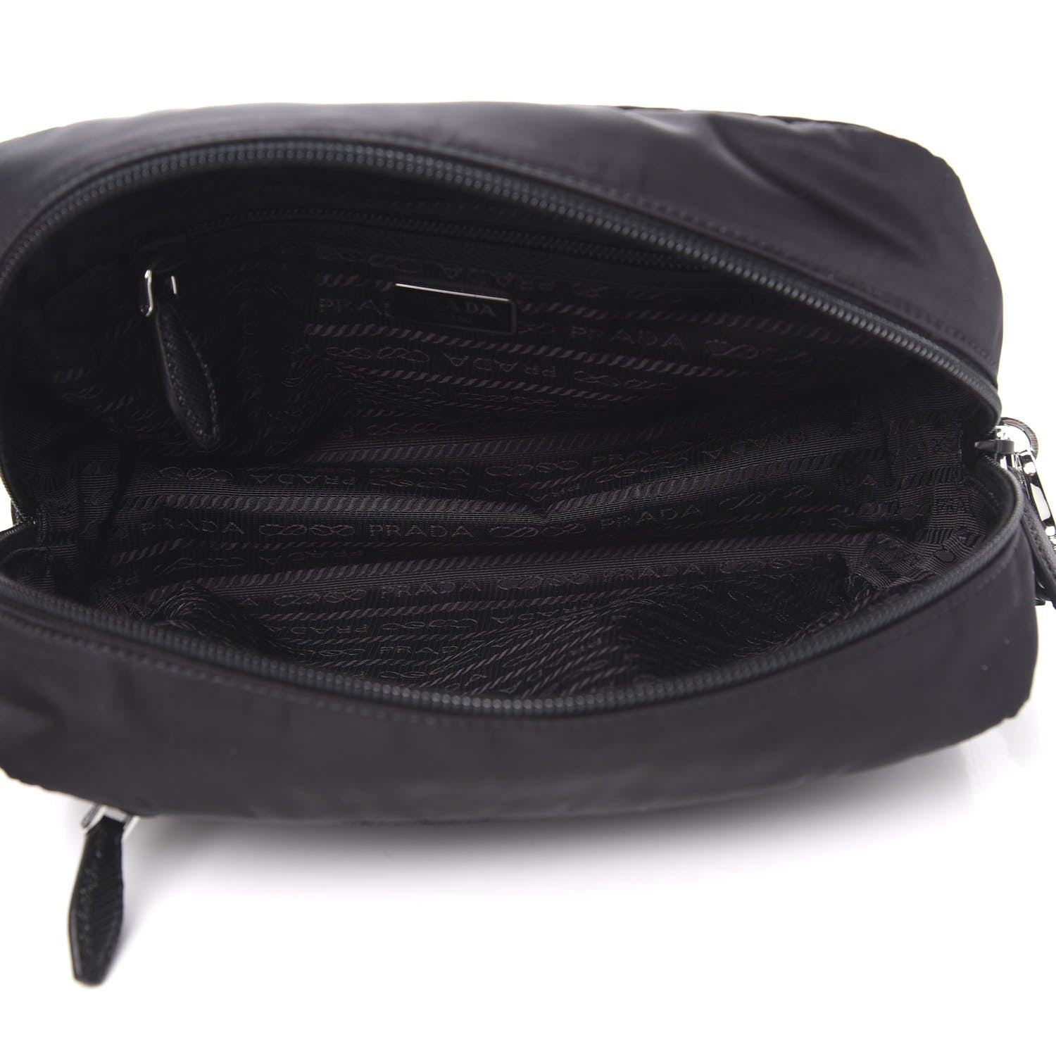 Prada Tessuto Nylon Wristlet Black 5 of 9