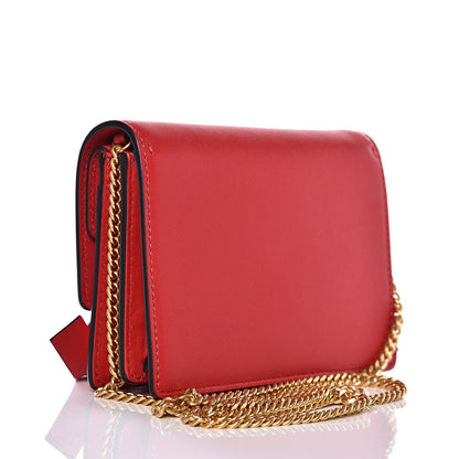Valentino Garavani Smooth Calfskin Mini Vring Crossbody Bag Rouge Pur 2 of 9