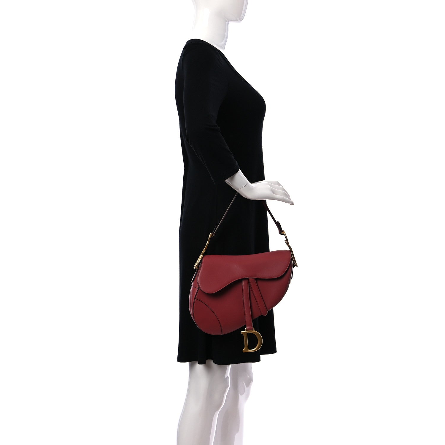 Christian Dior Calfskin Saddle Bag Pink 2 of 12
