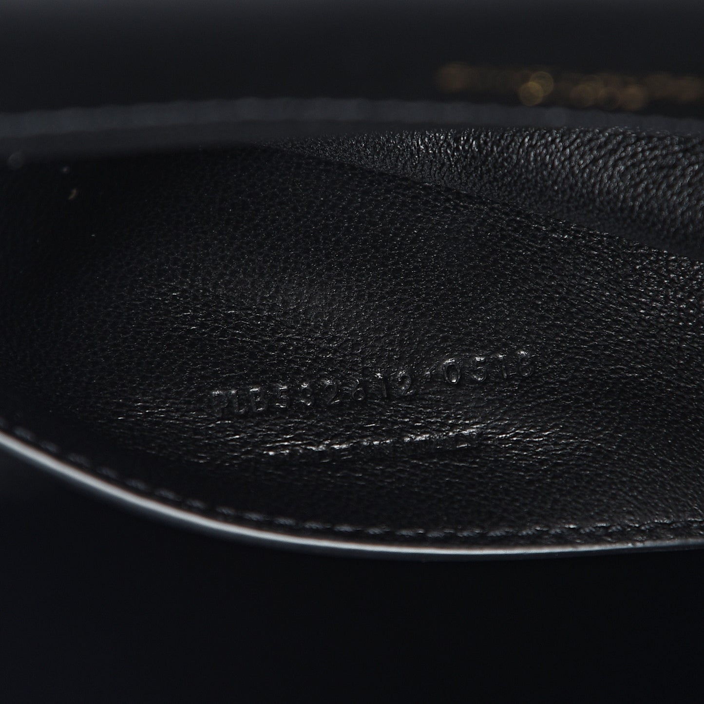 Lambskin Matelasse Monogram Medium Vicky Chain Bag Black