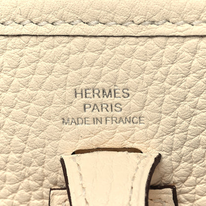 Hermes Taurillon Clemence Quadrille Evelyne TPM Nata Citron 5 of 10