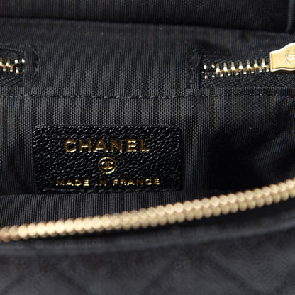 Chanel Caviar Quilted Mini Top Handle Vanity With Chain Black 6 of 8