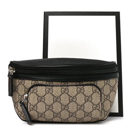 Gucci GG Supreme Monogram Belt Bag Black 10 of 10